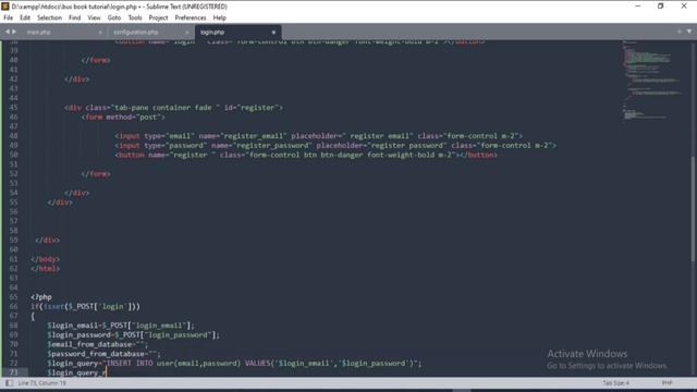36. Creating Login Panel Part- 2 Backend 3 | PHP, MySQL (XAMPP Server) | Backend Online Bus Booking смотреть онлайн