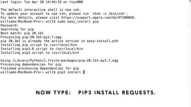 How to install requests for python 3 on mac. смотреть онлайн