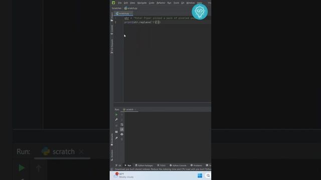 Replace String in Python in Just 1 Line!!! смотреть онлайн