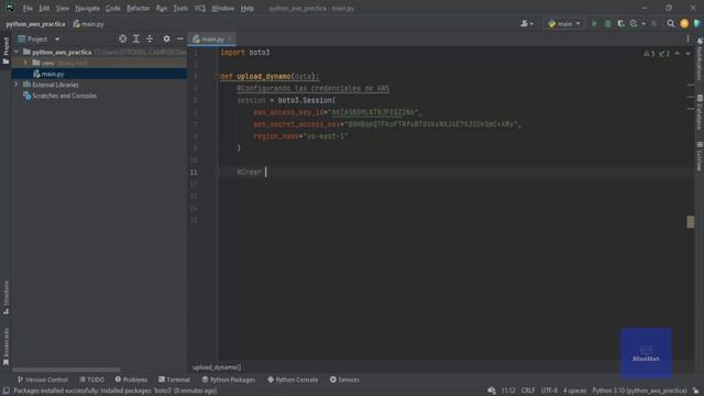 Python Video 33 Como Subir Datos A Una Tabla De DynamoDB De AWS