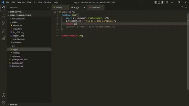 #07 Introduction to JavaScript XML | Getting Started with React | A Complete React Course смотреть онлайн