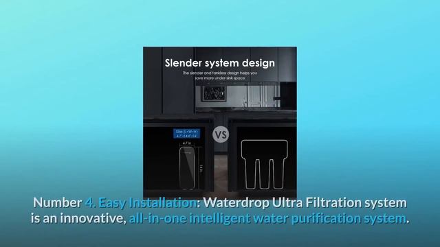Waterdrop TSU 0.01μm Ultra-Filtration Under Sink Water Filter System смотреть онлайн