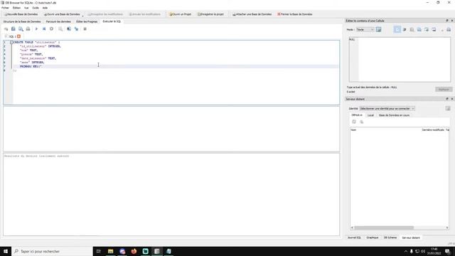 #2 SQLITE - CREATION D'UNE TABLE смотреть онлайн