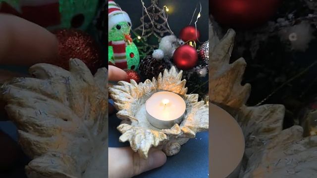 Солёное тесто! Поделки своими руками. Подсвечник в падарок! смотреть онлайн