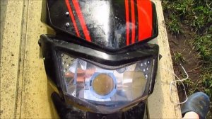 Светодиодный прожектор с линзой или переделка фары на питбайке ирбис ттр125