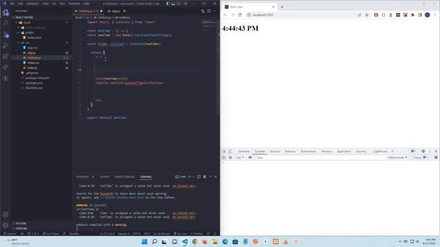 How to get dynamic time with react.js смотреть онлайн