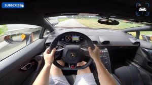Lamborghini Huracan POV Test Drive Acceleration FI Exhaust Sound