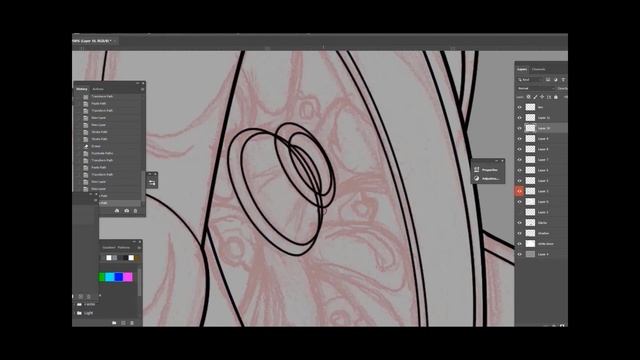 How to ink a cartoon in Photoshop CC detailed discussion. Lineart tips for beginners and pros. смотреть онлайн