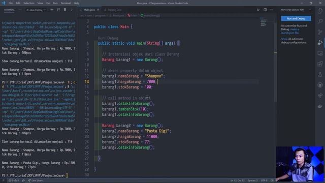 #2 Property dan Method pada JAVA | Object Oriented Programming JAVA смотреть онлайн