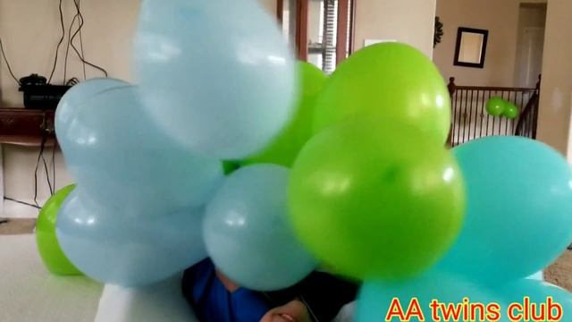 #balloon #pop #kids #fun #quarantine #activity  Popping Balloons - Aatwinsclub ??