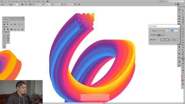 How to Replace Spine On Logo With Blend Tool | Adobe Illustrator Tutorial смотреть онлайн