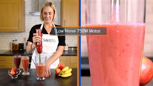 Savisto 750 Watt 3 in 1 Hand Blender Set with Attachments смотреть онлайн