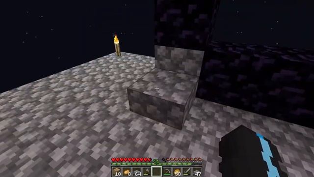 Zombie villager spawn and making gold farm in the nether | Minecraft skyblock #4 смотреть онлайн