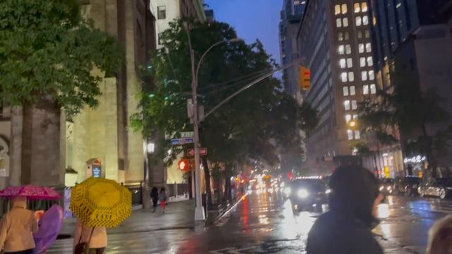 New York 4k Walkthrough Lightning ASMR Rain And Thunder 2023 смотреть онлайн