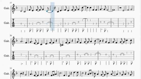 Guitar Tab: How to play Crossing Fields (Sword Art Online) by LiSA