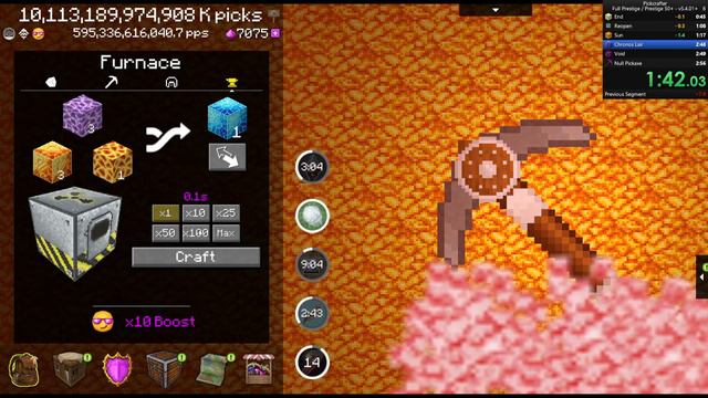 Full PRESTIGE In 3 Minutes In PICKCRAFTER (Old World Record!)