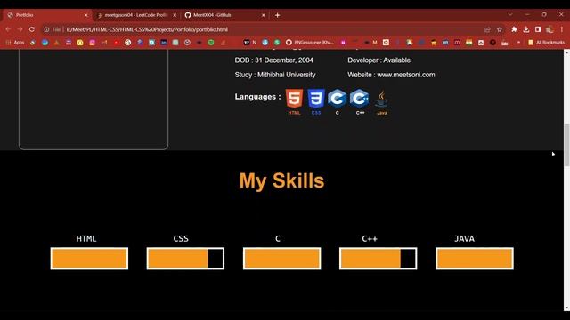 Portfolio using HTML & CSS | Portfolio смотреть онлайн