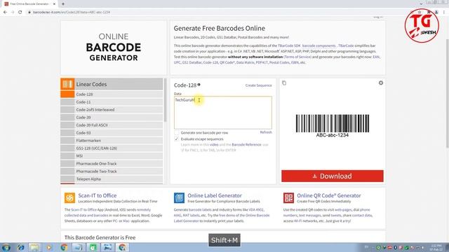 How To Create 1D Barcode | How to Create Code 128 Barcode Online | Online Barcode Kaise Banate hai смотреть онлайн