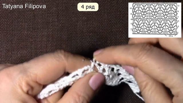 Классический узор. Вяжем по схеме смотреть онлайн