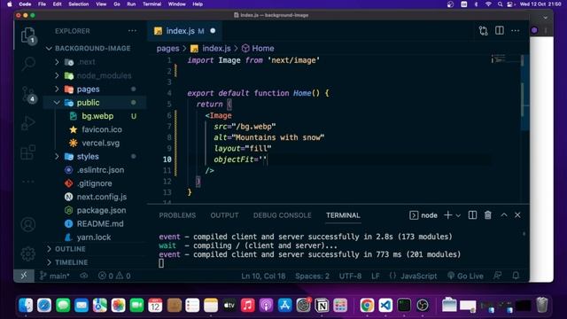 Adding Background Image In Next.js W/ Image Component