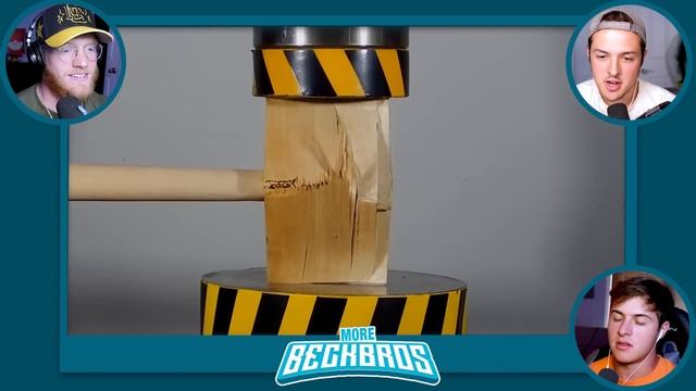 BECKBROS React To TOP 100 HYDRAULIC PRESS ITEMS (reviewed) смотреть онлайн