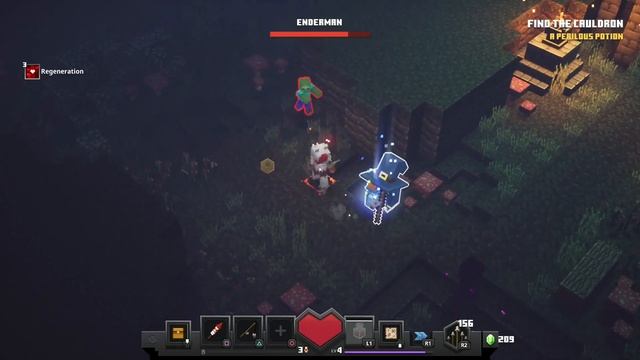 Minecraft Dungeons Enderman Boss Fight смотреть онлайн