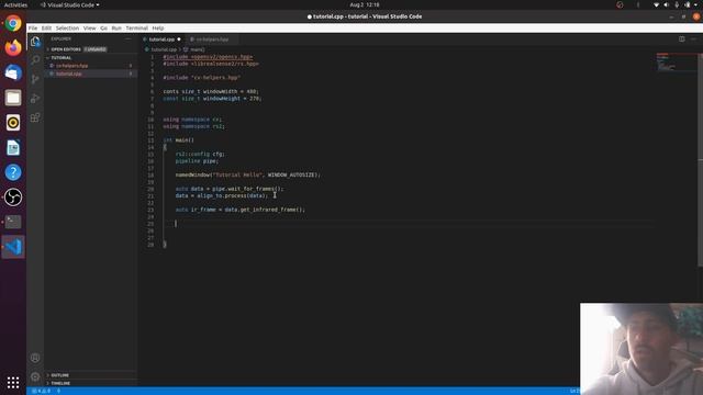 Librealsense with OpenCV Tutorial using Cmake смотреть онлайн