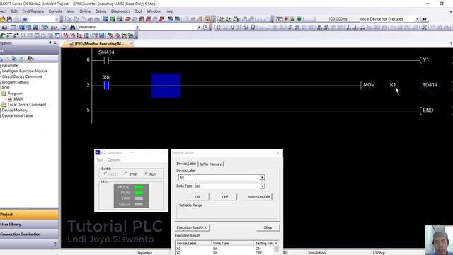 SM414 SD414 special relay plc mitsubishi Gx Works 2 gx work 2 смотреть онлайн