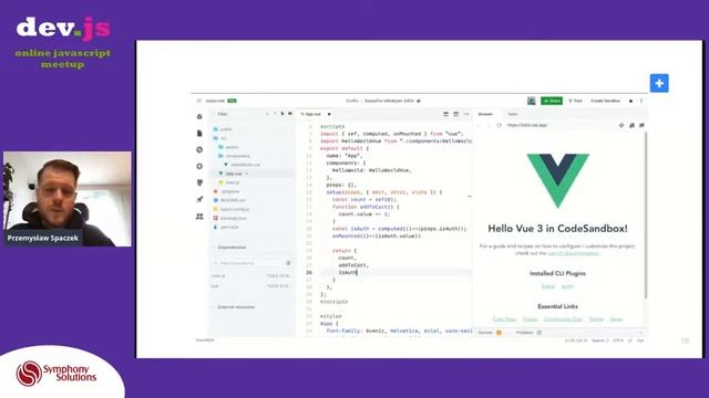 ?LIVE: dev.js Online #21: Vue.js w świecie "zdominowanym" przez Reacta смотреть онлайн