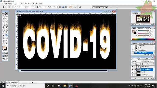 Fire Effect on Text on Photoshop 7 | Photoshop CC Tutorial video #Fire #Adob #AdobPhotoSope7 смотреть онлайн