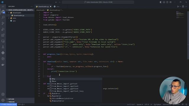 Youtube Video Downloader with Python смотреть онлайн