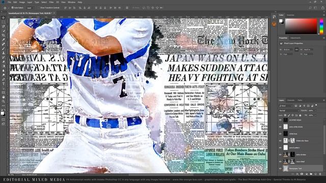Editorial Mixed Media FX Compilation Photoshop Extension Add-On смотреть онлайн