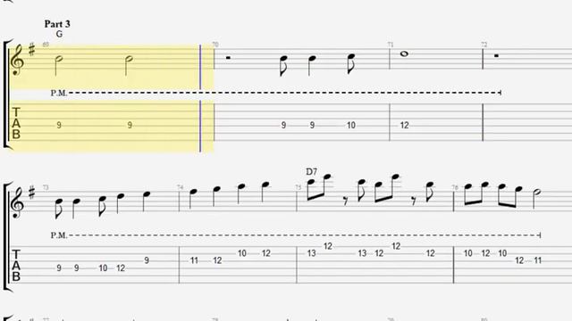 Spanish Eyes Backing Track - Rhythm Guitar Chords