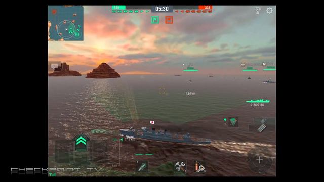 World of Warships Blitz #06 IJN T3 Destroyer Wakatake - 2 Victories смотреть онлайн