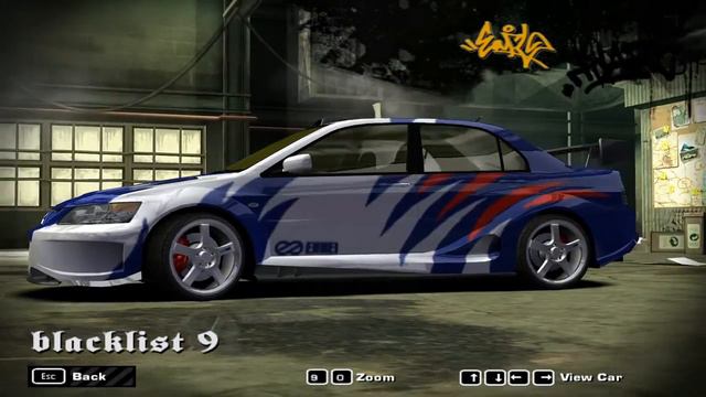 NFS Most Wanted Blacklist Car - #9 Earl смотреть онлайн