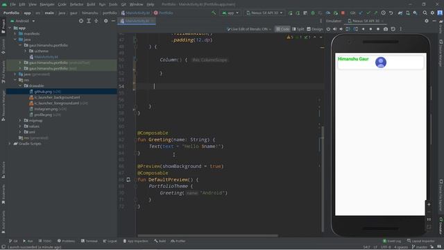 Jetpack Compose Crash Course | Portfolio App | Part 2 | Hindi смотреть онлайн