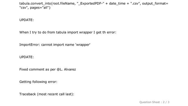 Pandas : What is this error in Python tabula module? смотреть онлайн