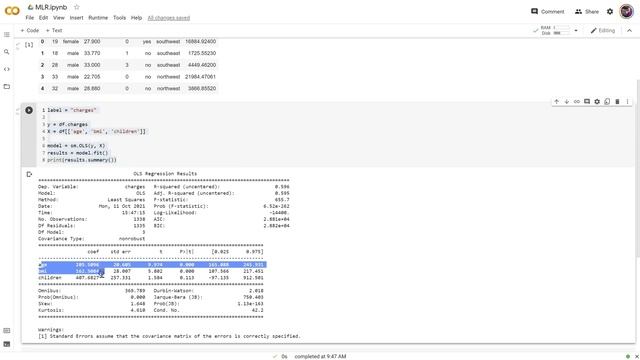 Python: Intro to MLR / OLS in statmodels.api смотреть онлайн