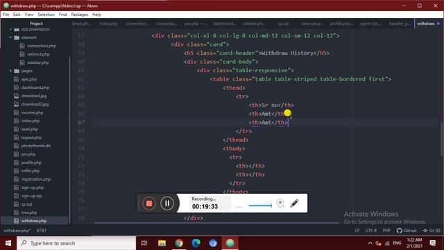 MLM Binary Plan In PHP & MYSQL || wallet balance withdraw Request & Approve Request || Part-25 смотреть онлайн