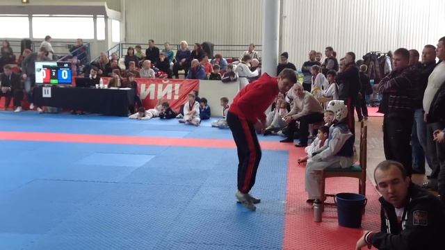 Тхэквондо WTF Емельянов Артём (синий) 20.01.13. смотреть онлайн