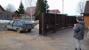 Телескопические откатные ворота