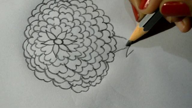 How to draw a marigold || Easiest way of drawing смотреть онлайн