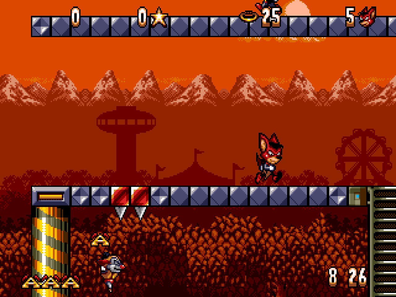 Aero The Acro-Bat |Аркада/1993 |Обзор для сайта Aka7teck.ru