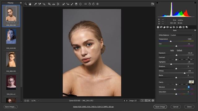 Правильная конвертация цвета кожи в Adobe Camera Raw. Ретушь фото в фотошоп смотреть онлайн