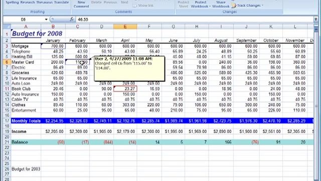 Track Changes in Excel 2007 смотреть онлайн