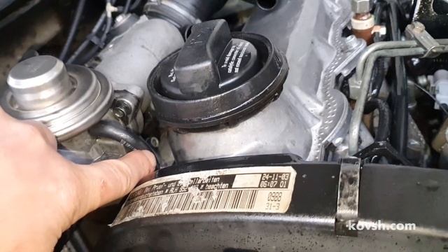 Устраняем негерметичность рециркуляции и дроссельной заслонки Skoda Octavia 1.9d, ALH смотреть онлайн