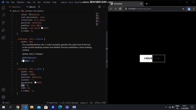 Awesome button using pure css | Html and css tricks | Before and after psuedo elements смотреть онлайн