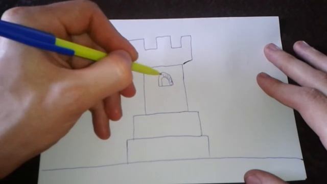 Как поэтапно нарисовать БАШНЮ для начинающих и детей? How to DRAW a TOWER смотреть онлайн