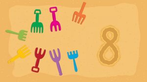 Учим цифры для самых маленьких! Учимся считать до 10 - Песочница! Развивающие мультфильмы для детей