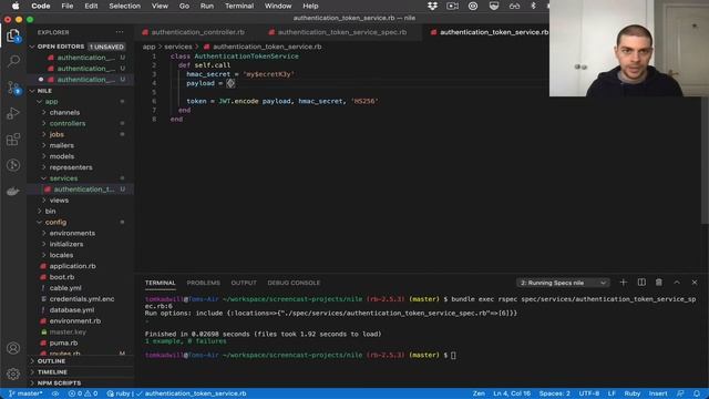 Rails 6 API Tutorial - JWT Authentication Service p.20 смотреть онлайн